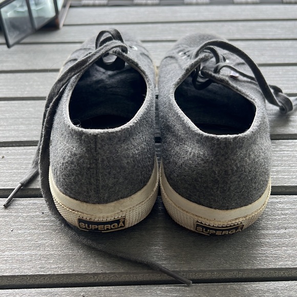 Women’s Superga Charcoal Grey wool blend sneakers size 9. Exc pre-worn cond. - Picture 4 of 12